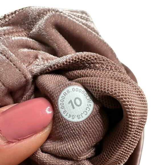 LULULEMON Wunder Lounge High Rise Velvet Leggings Women's Size 10 Pink Oak - Picture 6 of 9